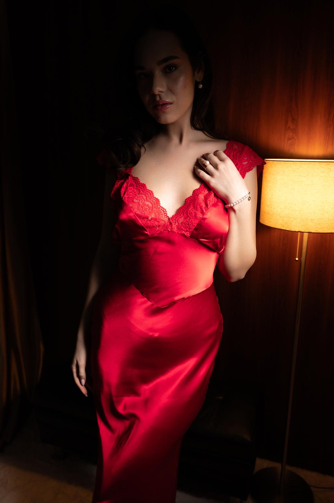 Red Grace Silk Slip 4