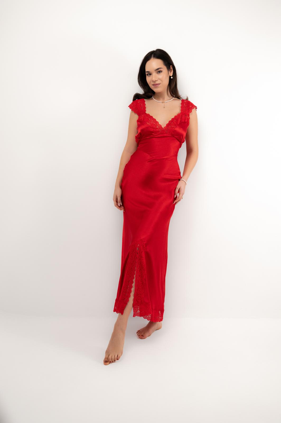 Red Grace Silk Slip
