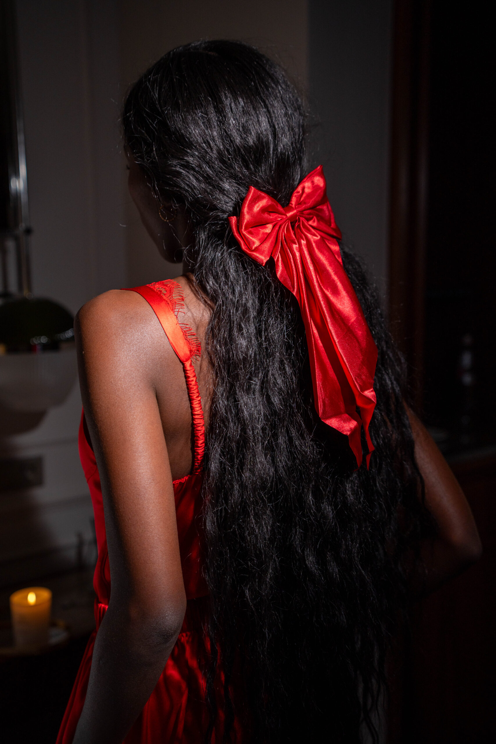 Essence Silk Bodysuit Red 4