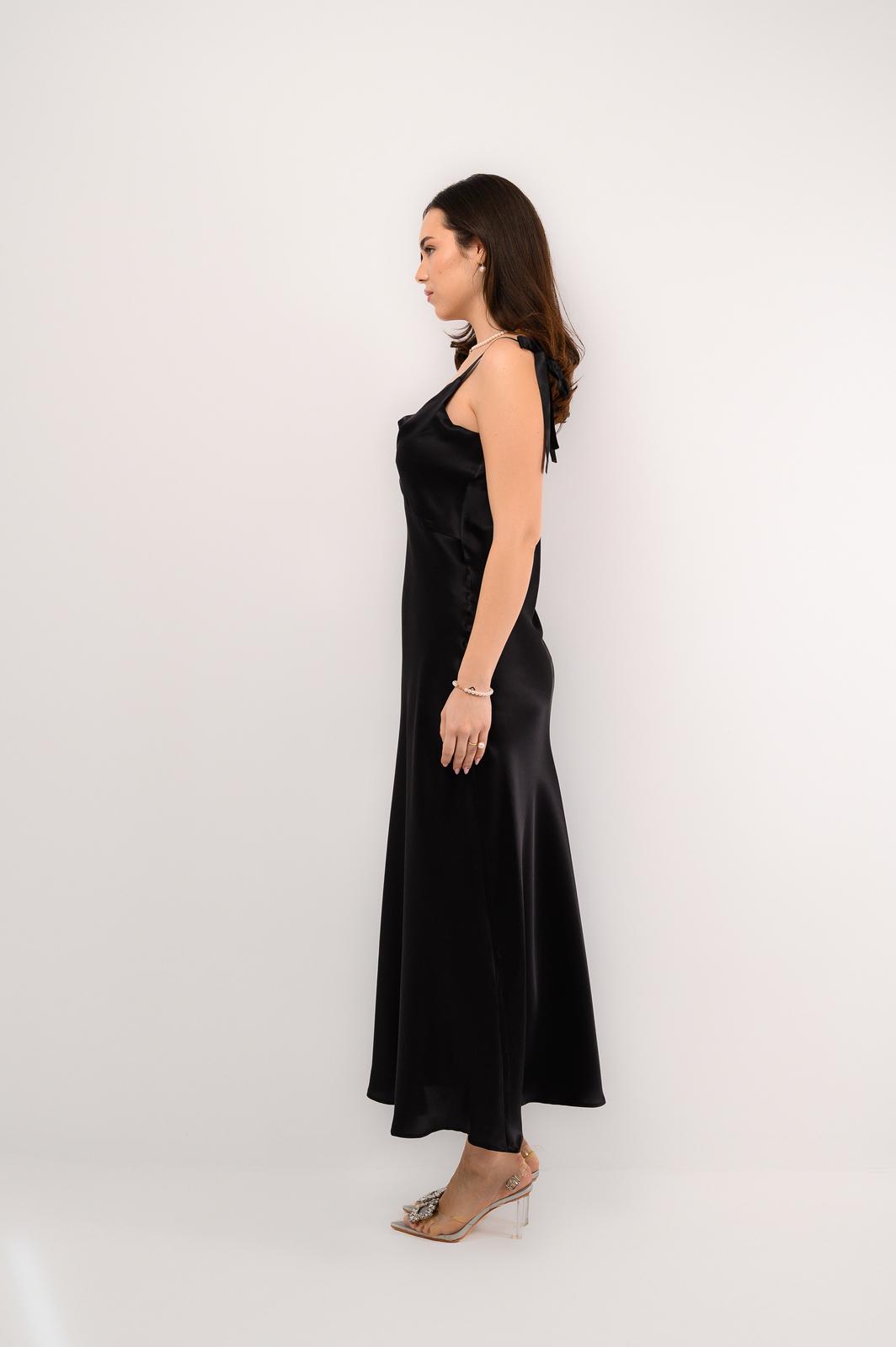 Black Aura Silk Slip